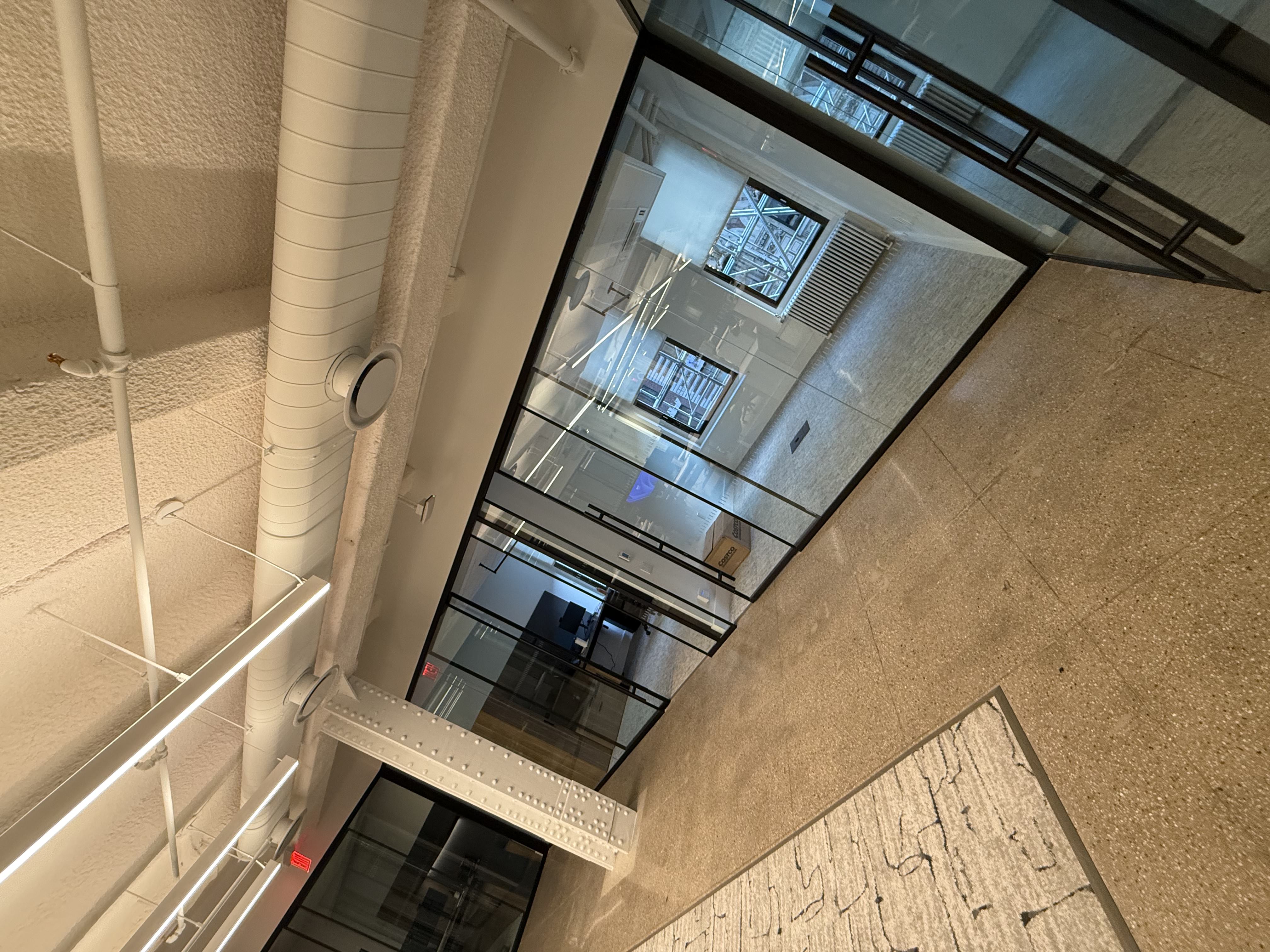 Commercial office glass partitions